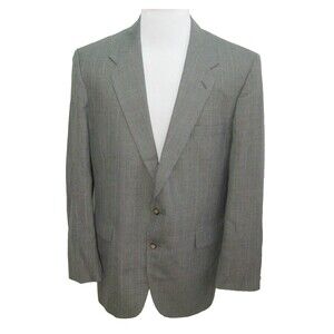 WFF by FARAH Men's (44L) Gray 2 Button Wool Blend Sport Coat Blazer Suit Jacket